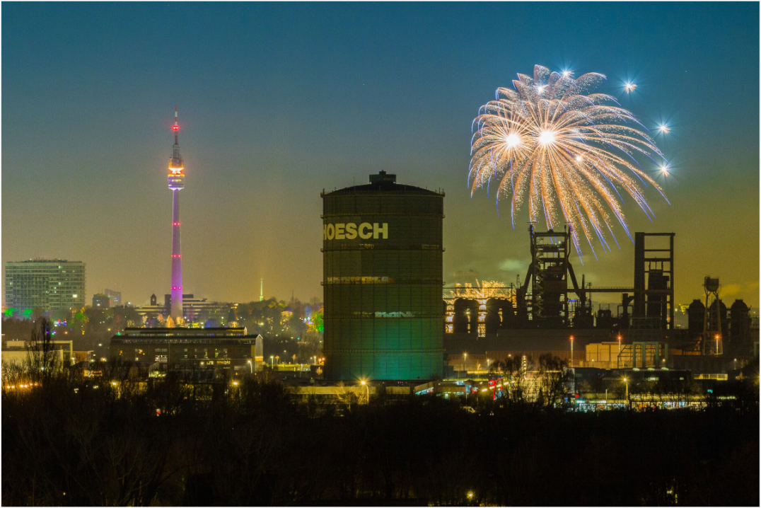 Main image Feuerwerk an der Dortmunder Skyline