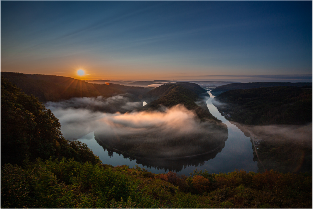 Main image Sonnenaufgang an der Saarschleife