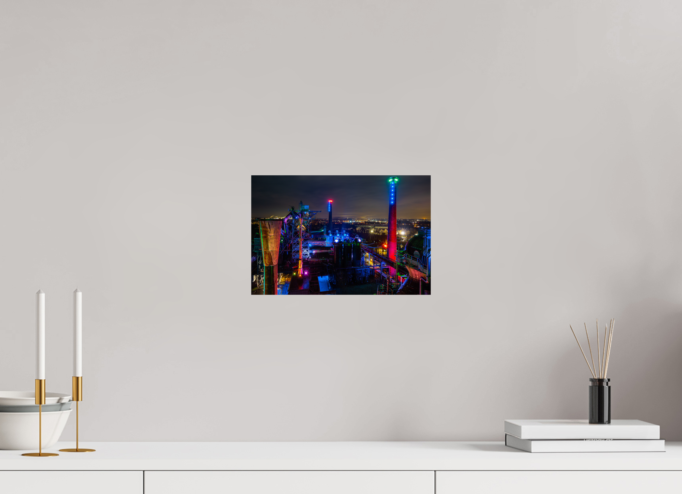 30 x 20 cm, Photo Print On Fuji Crystal DP II Landschaftspark Duisburg von oben