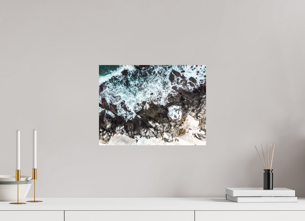 40 x 30 cm, Photo Print On Fuji Crystal DP II Kraft des Nordens – Die wilde Küste Norwegens von oben