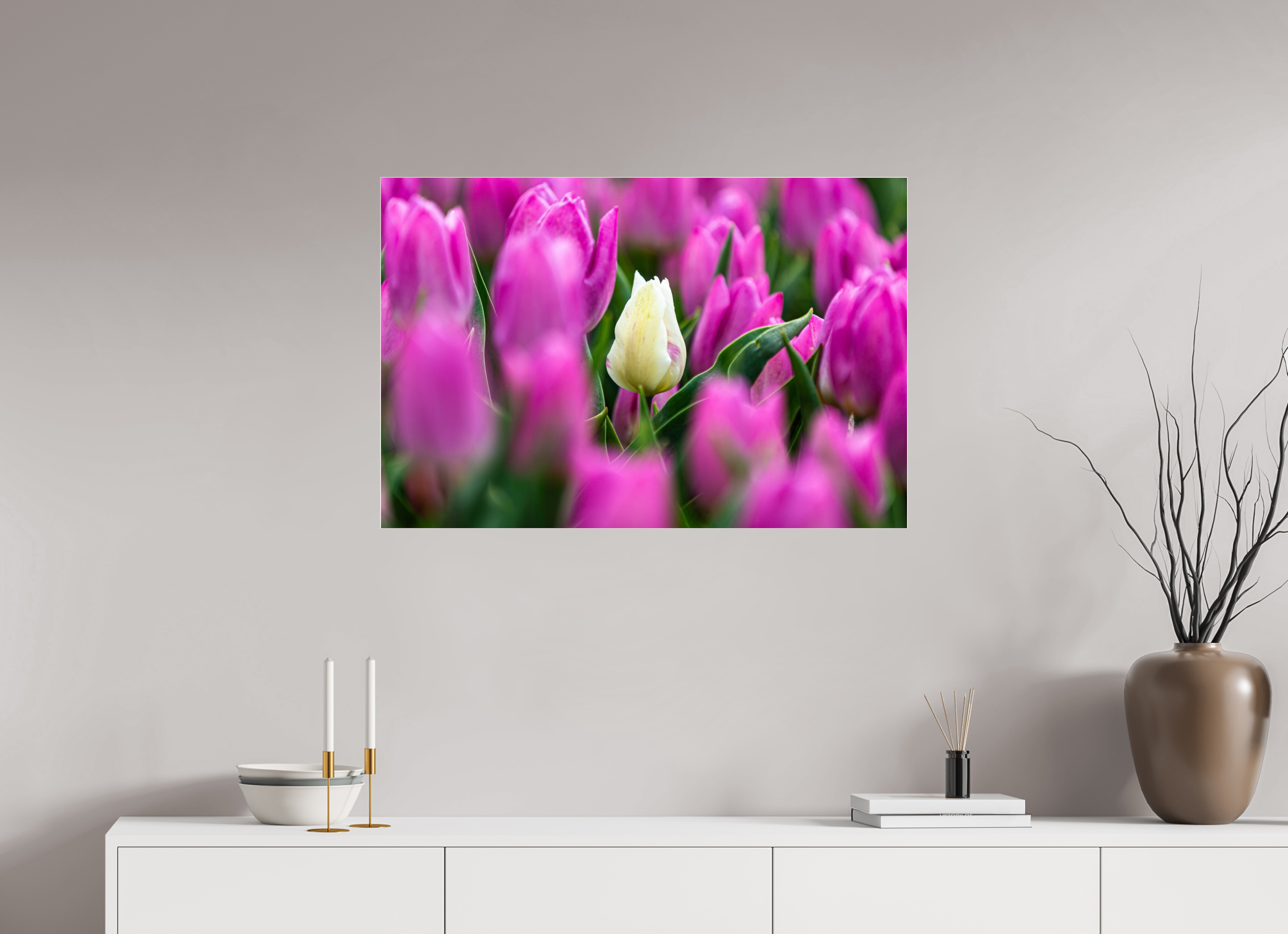 90 x 60 cm, Foto-Abzug Acrylglas 4 mm glänzend Der helle Moment in Violett