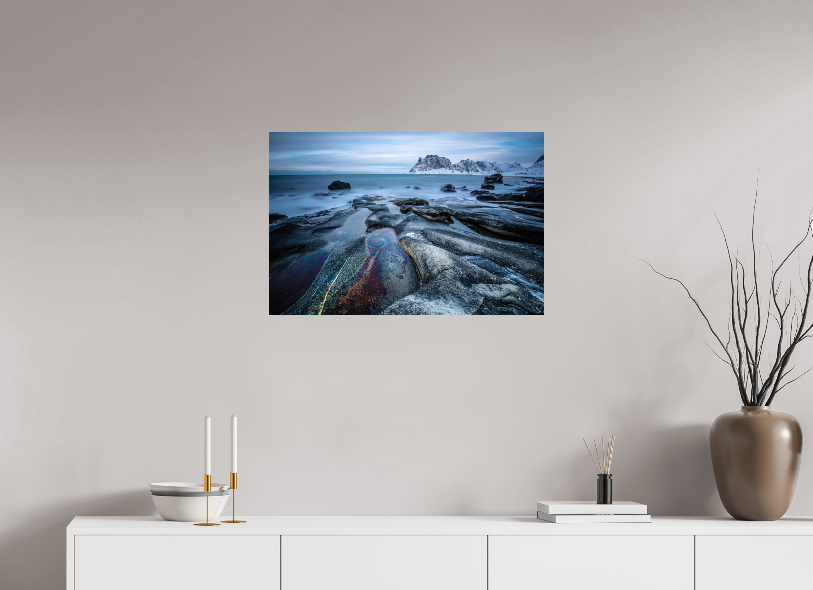 75 x 50 cm, Photo Print On Fuji Crystal DP II Das Auge von Uttakleiv