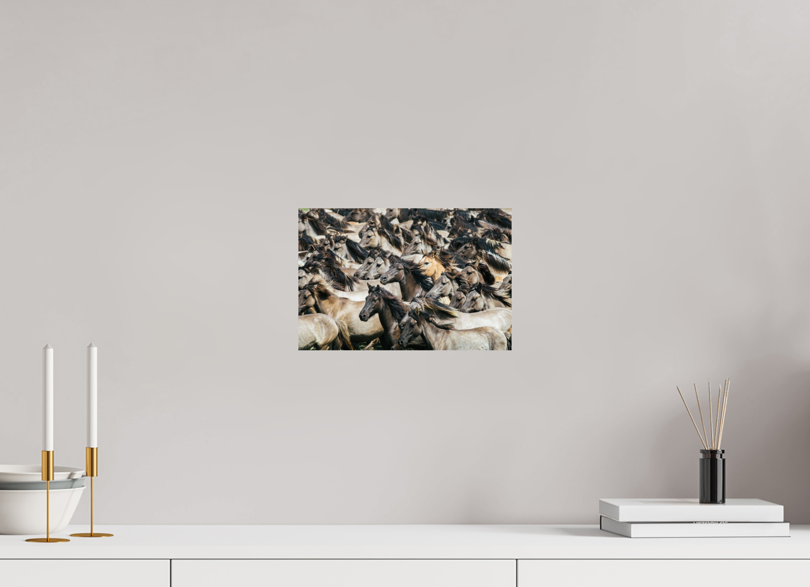 30 x 20 cm, Photo Print On Fuji Crystal DP II Wildpferde