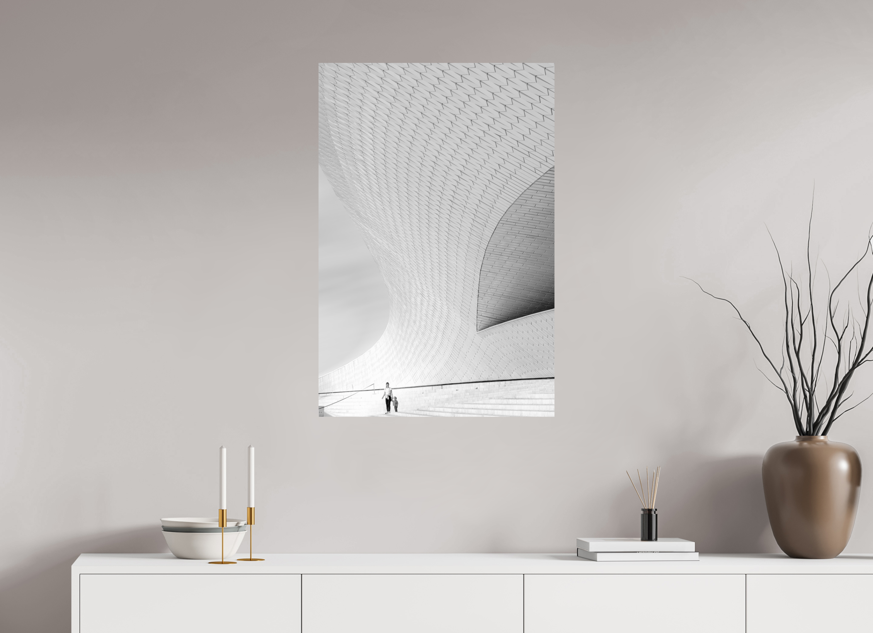 60 x 90 cm, Photo Print On Fuji Crystal DP II Street-Fotografie MAAT Museum – S/W Kunst online kaufen