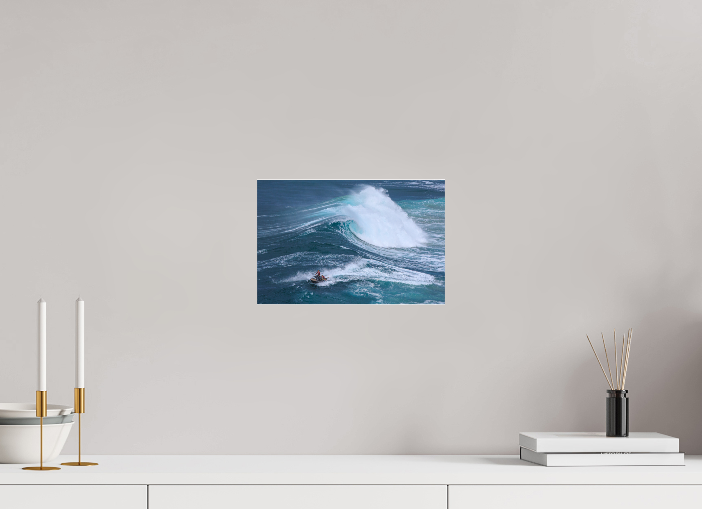 30 x 20 cm, Foto-Abzug Acrylglas 4 mm glänzend Fotoabzug & Leinwand Nazaré: Rettung aus den Big Waves