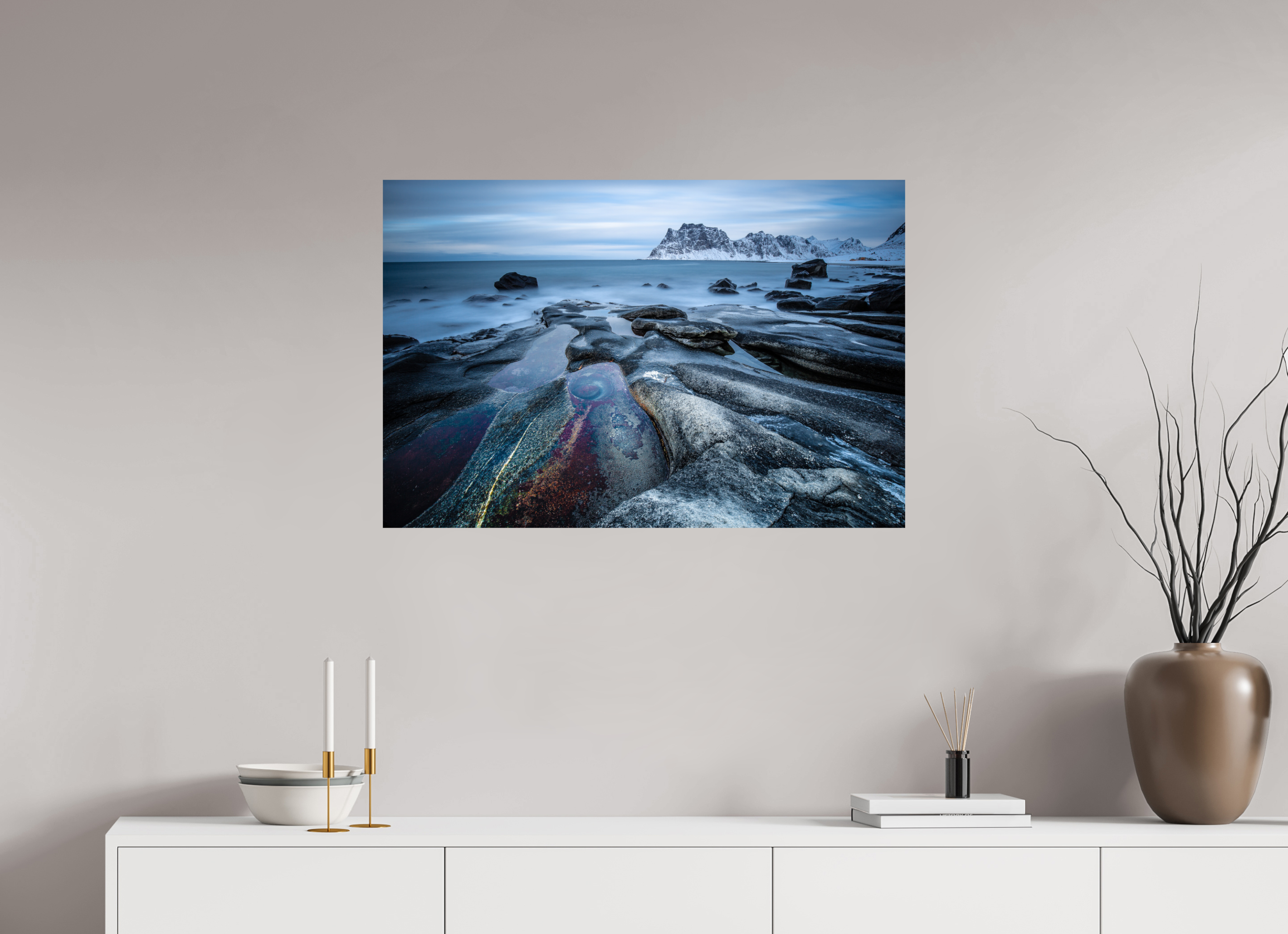 90 x 60 cm, Photo Print On Fuji Crystal DP II Das Auge von Uttakleiv