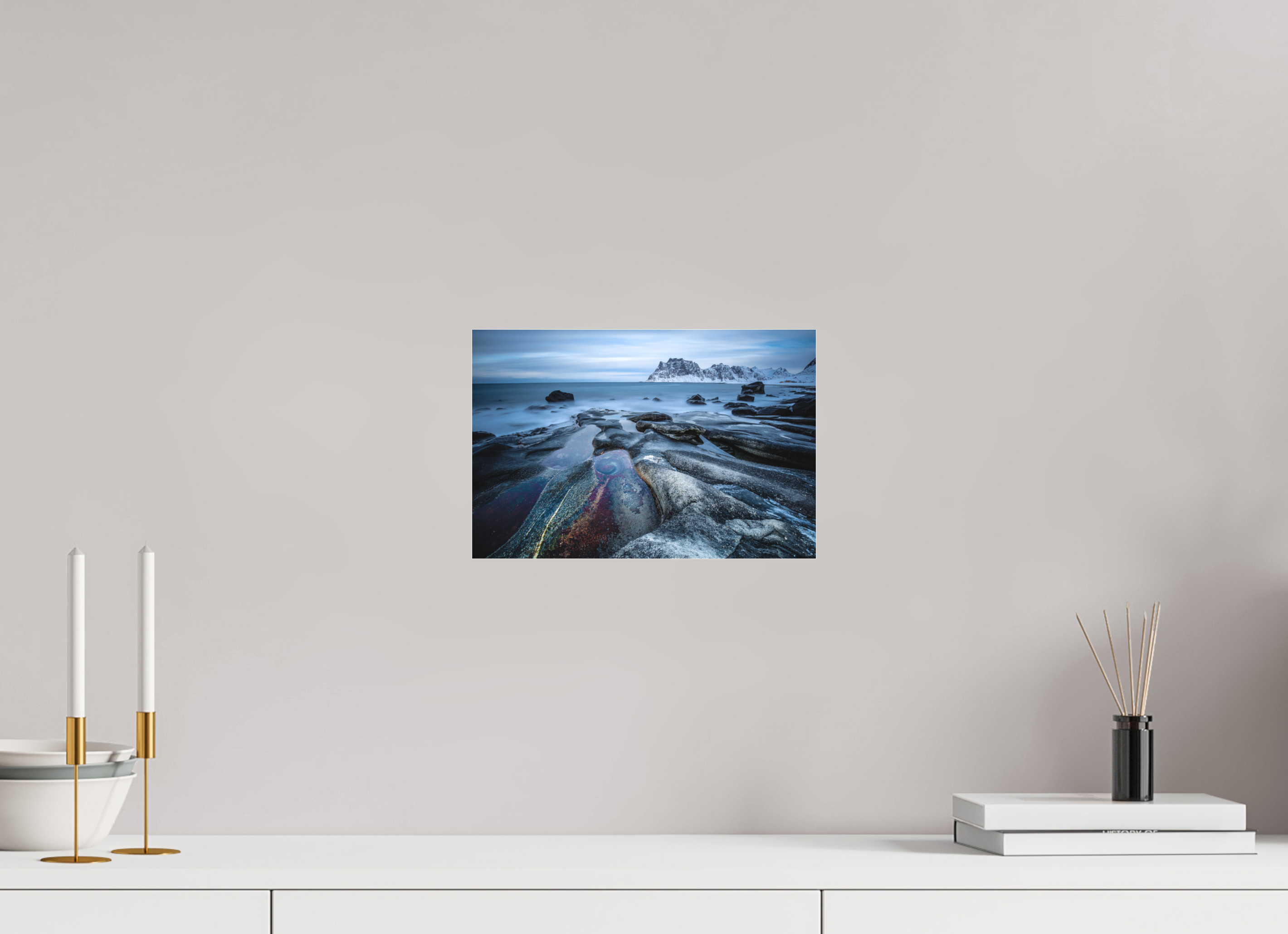 30 x 20 cm, Foto-Abzug hinter Acrylglas 3 mm matt Das Auge von Uttakleiv