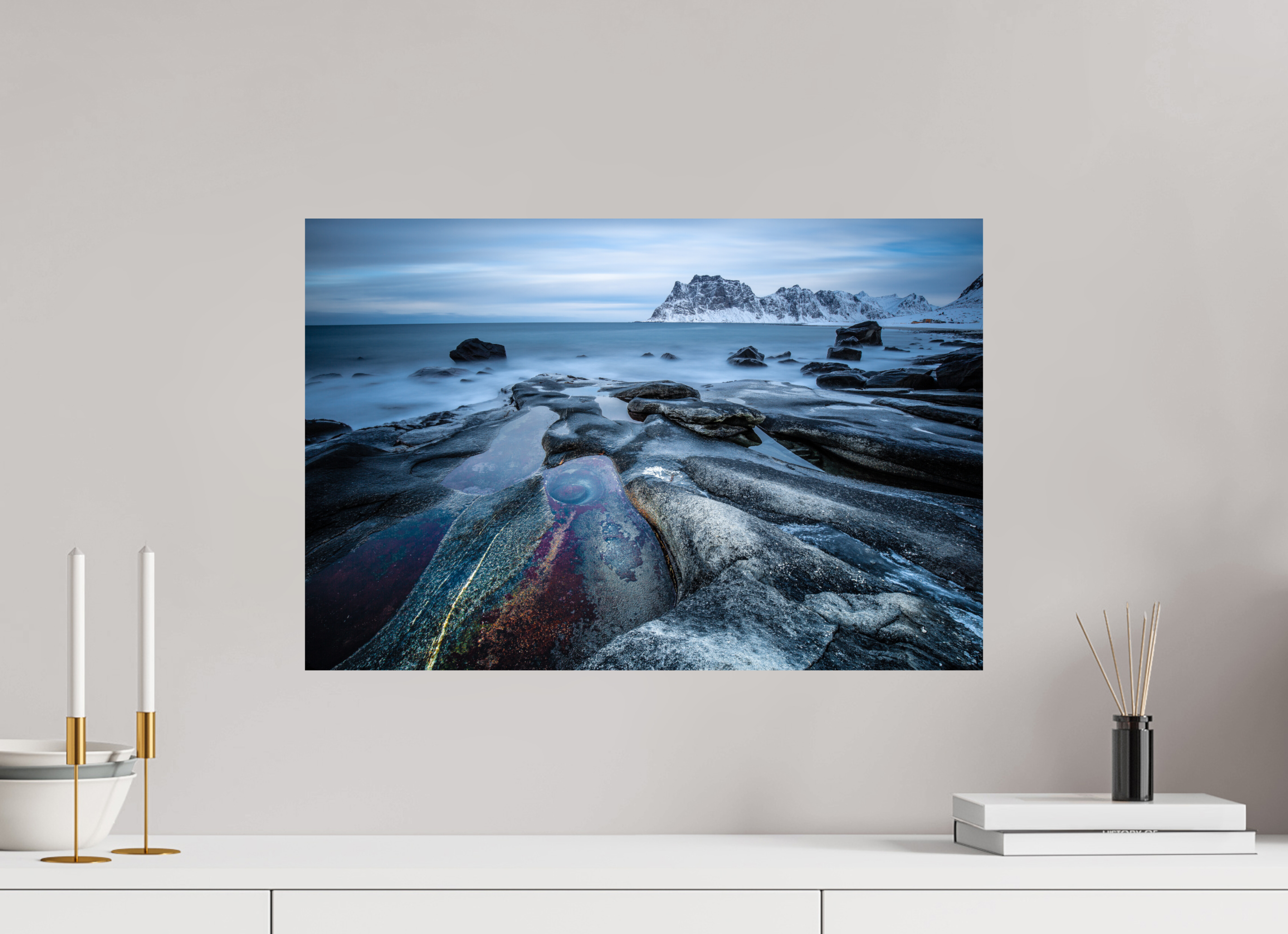 60 x 40 cm, Photo Print On Fuji Crystal DP II Das Auge von Uttakleiv